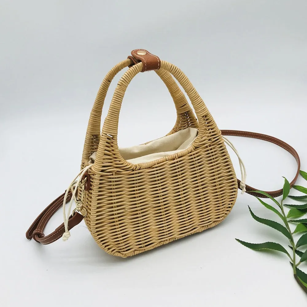 Women's Bamboo Top-Handle Bags