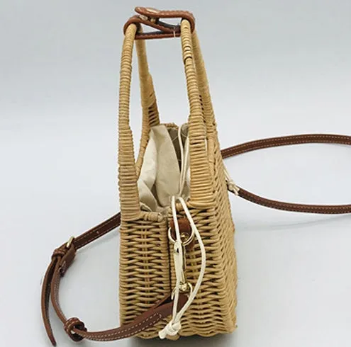 Women's Bamboo Top-Handle Bags