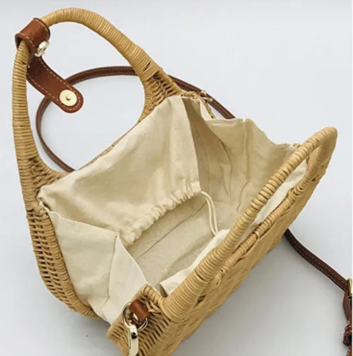 Women's Bamboo Top-Handle Bags