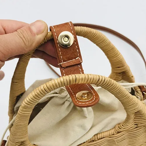 Women's Bamboo Top-Handle Bags