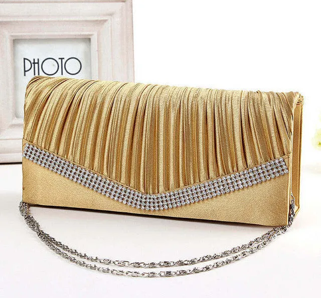 Women's Satin Clutch Evening Bag