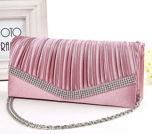 Women's Satin Clutch Evening Bag