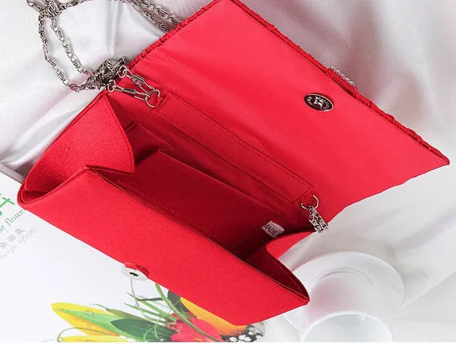 Women's Satin Clutch Evening Bag